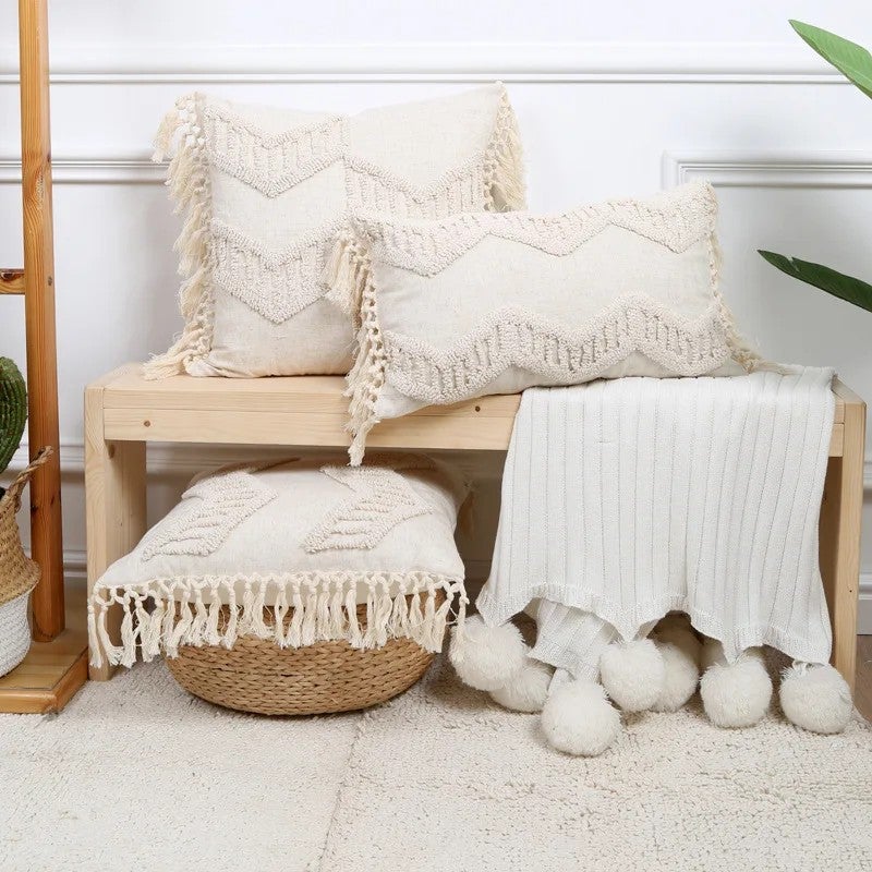 Y&D Premium Quality Comfortable Macrame Cushion Cover Pillow Cases for Home Decoration - Image 3